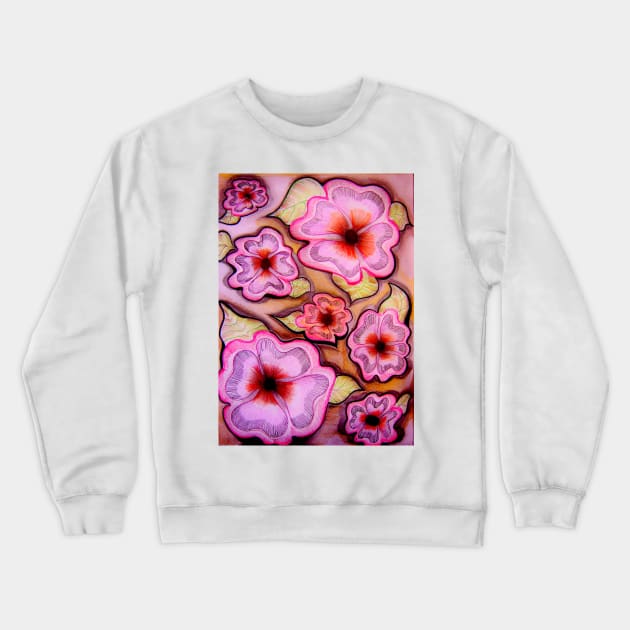 DECO PANSIES  House of Harlequin Crewneck Sweatshirt by jacquline8689